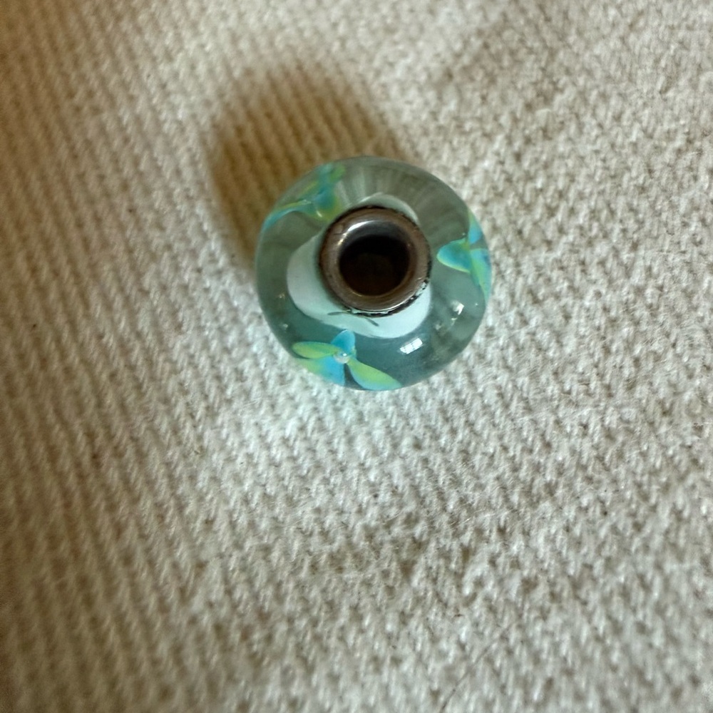 Trollbeads Blue and Green Glass Bead Bracelet